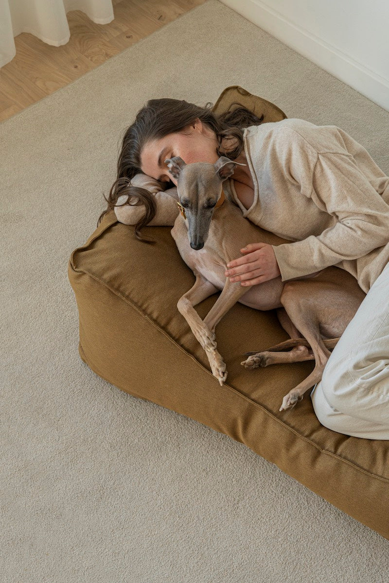 Лежанка HuntingPony Пони-трамплини, охра 5 Лежанка HuntingPony Пони-трамплини, охра — изображение 5