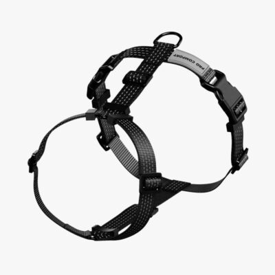 Анатомическая шлея для собак, черная
