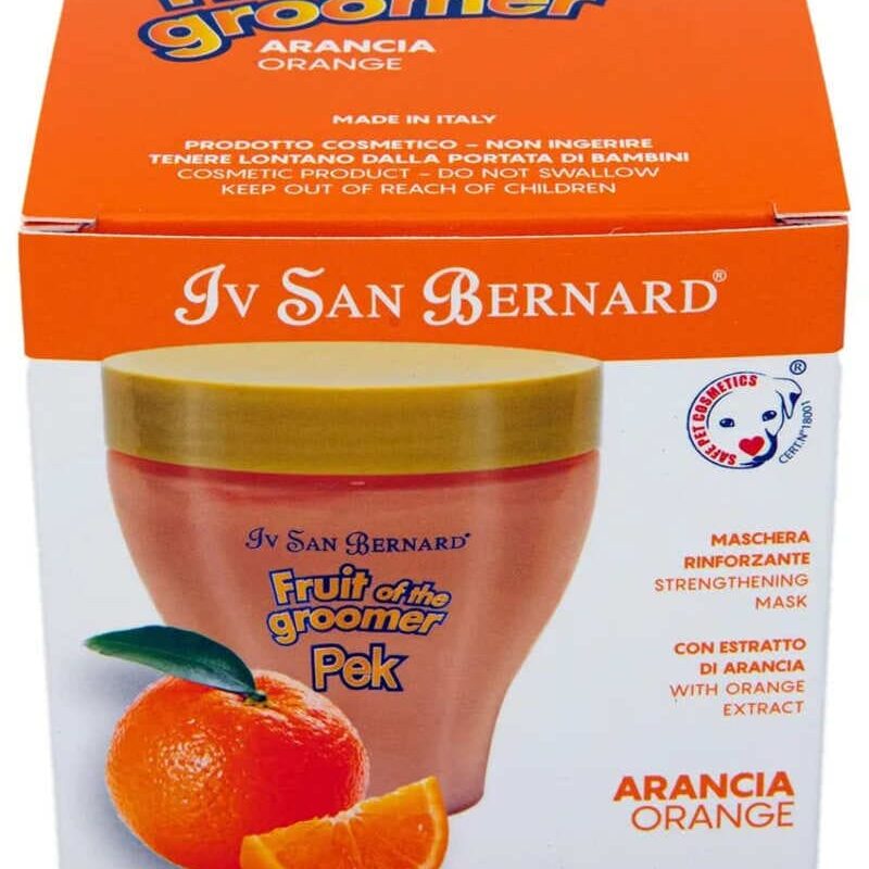 vosstanavlivayushchaya-maska-dlya-slaboj-vypadayushchej-shersti-sobak-isb-fruit-of-the-groomer-orange-upakovka-korobka