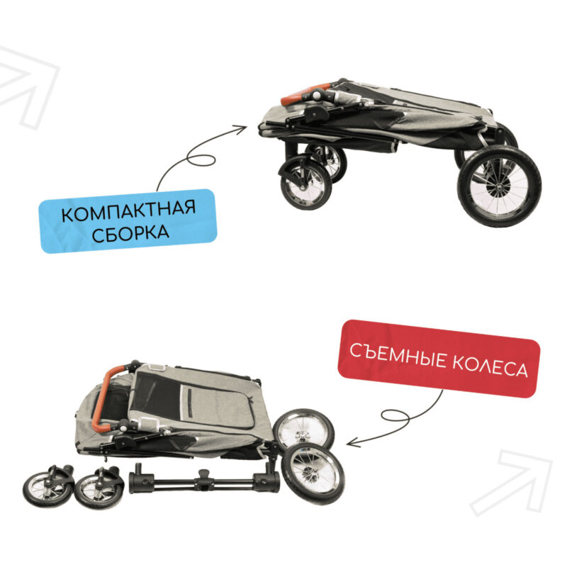 kolyaska-dlya-perevozki-sobak-mr-kranch-vystavochnaya-55-kg-kompaktnost