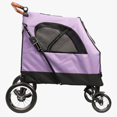Коляска для перевозки собак Mr.Kranch выставочная (фиолетовая), 55 кг