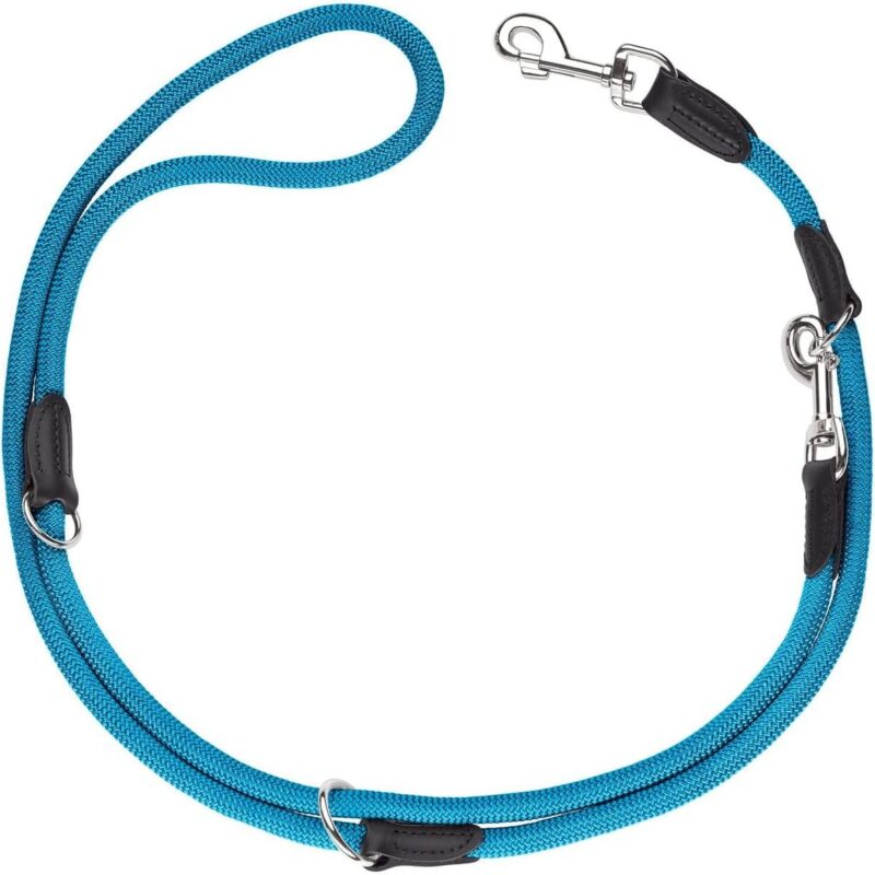 povodok-dlya-sobak-hunter-t-leash-freestyle-biryuzovyj