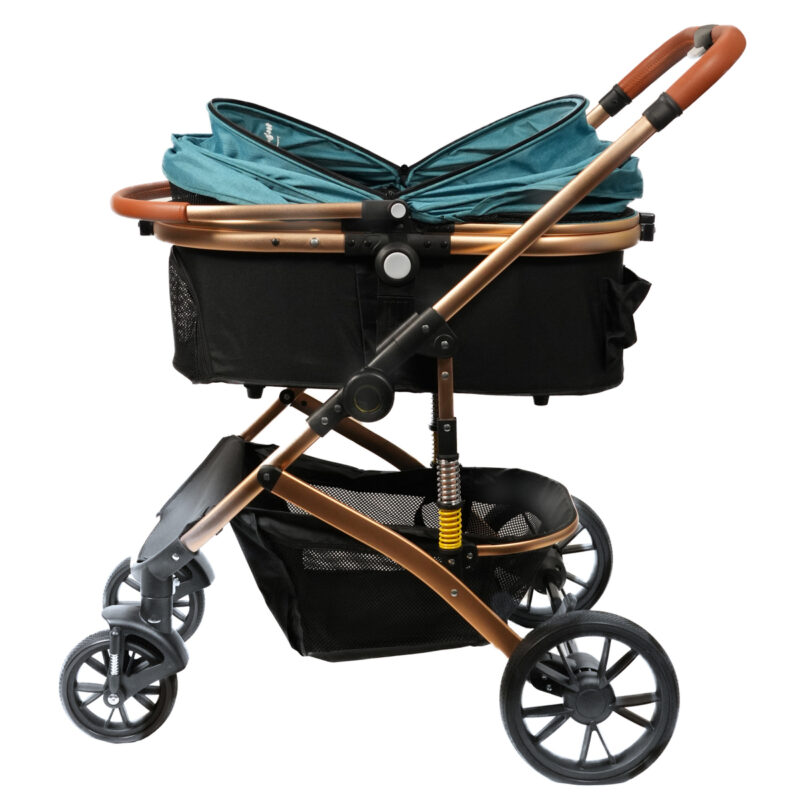 progulochnaya-kolyaska-dlya-sobak-mr-kranch-bolshaya-golubaya-20-kg-vid-sboku-otkryta