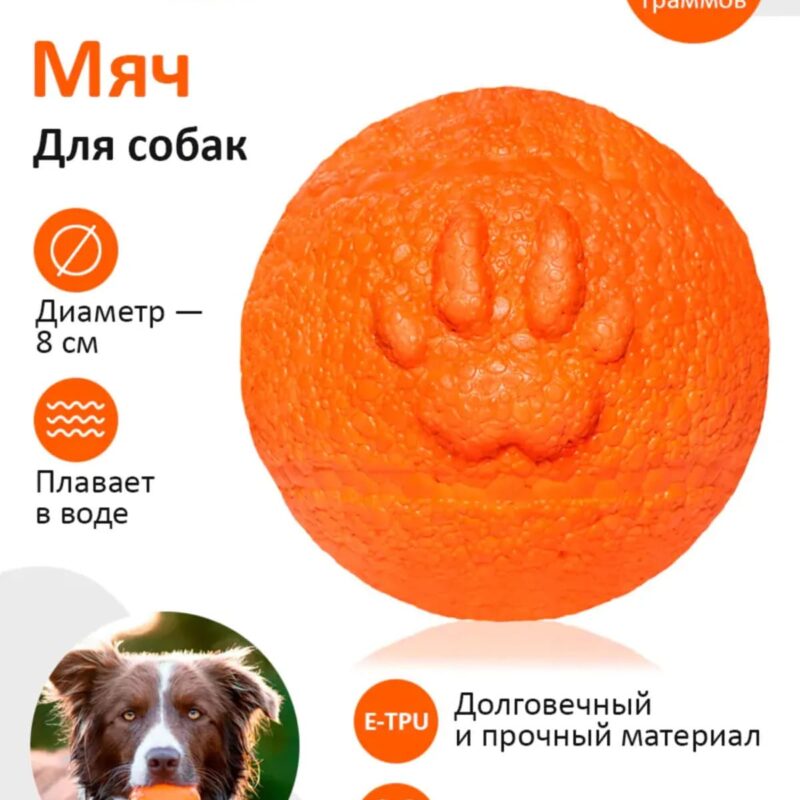 myach-dlya-sobak-explorer-dog-8-sm-oranzhevyj-kachestva