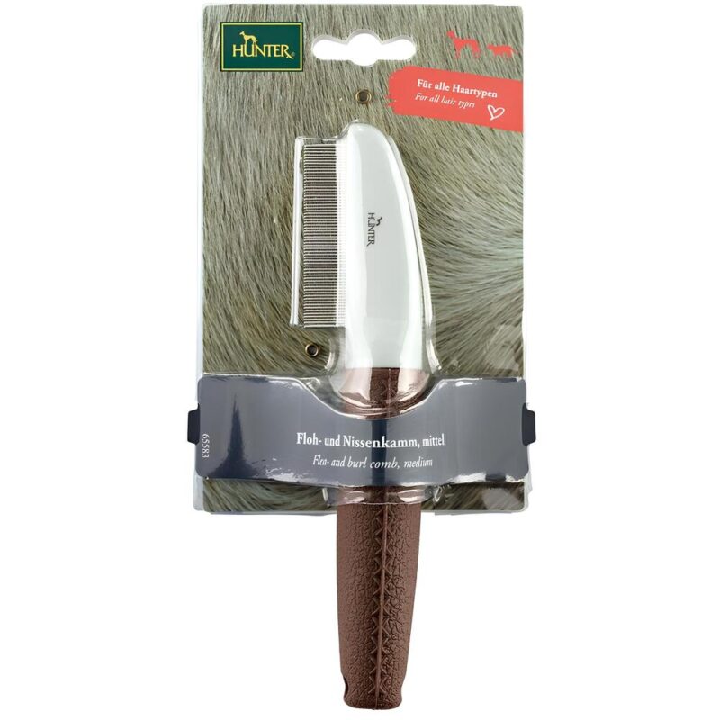 Расческа для груминга собак Comb Flea and burl Spa, Hunter