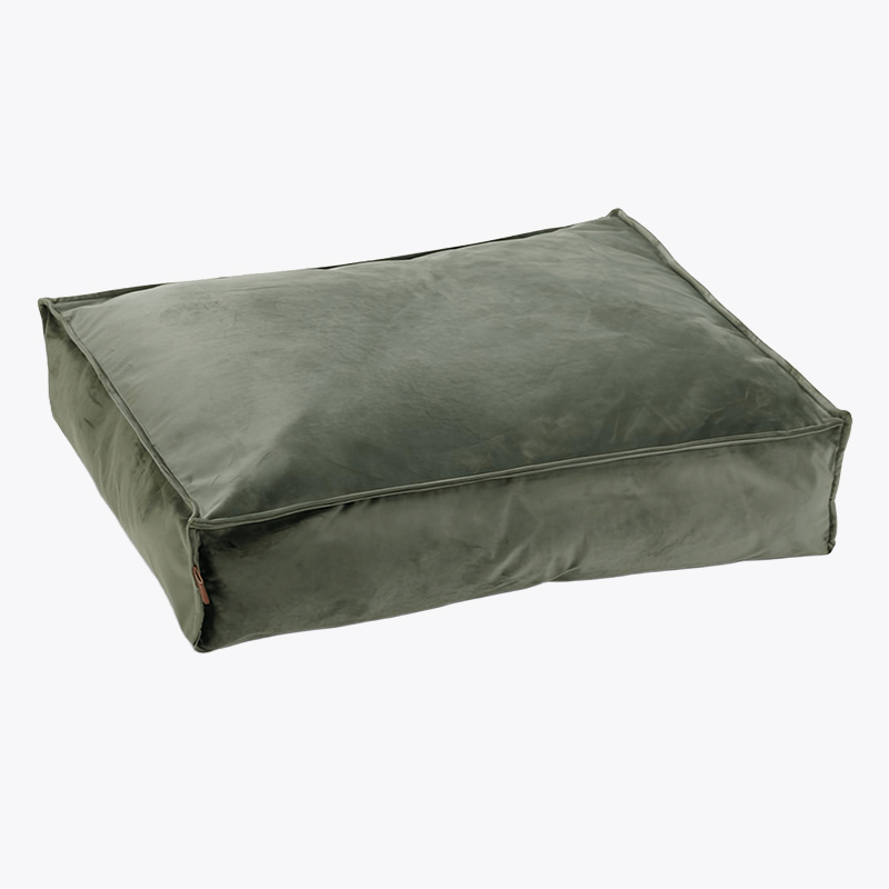 Мягкая лежанка для собак Beeztees Velveti зеленая фото