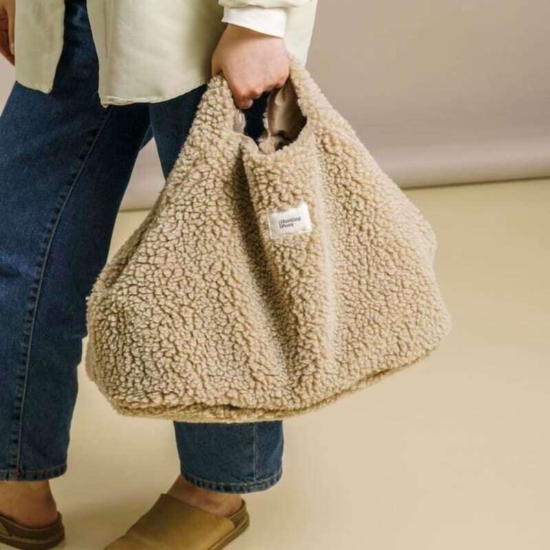 Меховой чехол для переноски HuntingPony «Пони», Коричневый