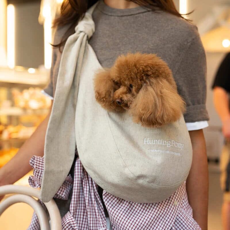 Сумка-слинг для собак HuntingPony Пони-Кенгурони, Лен