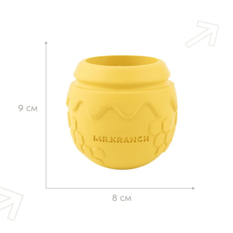 igrushka-dlya-sobak-mr-kranch-gorshochek-meda-9-8-sm-s-aromatom-slivok-razmer